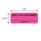 Nevs Label, ABO & Rh Confirmed 7/8" x 2-1/4" Fluorescent Pink w/ black L-11962 - alternate 2